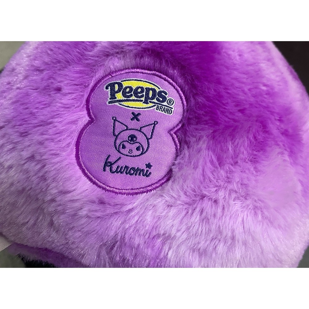 Peeps x Hello Kitty Kuromi Plush Easter Basket Purple Faux Fur Sanrio Tote Bag - Picture 8 of 8